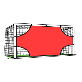 Soccer Goal Post Shooting Target clipart