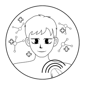 Spleen antibody substance produce black and white clipart