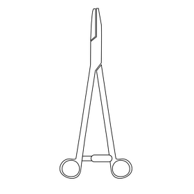Forceps black and white clipart