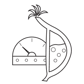 Stomach reduce stomach acid black and white clipart