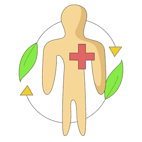 Thyroid body metabolism clipart