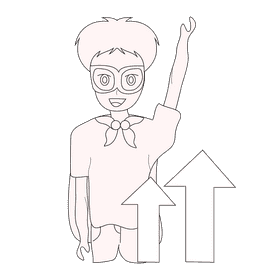 Thyroid help growth black and white clipart