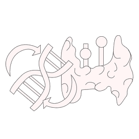 Thyroid reproduces cell control black and white clipart