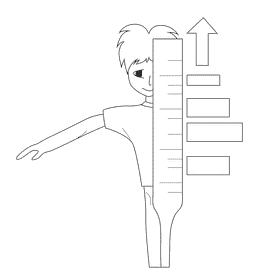 Thyroid temperature body control black and white clipart
