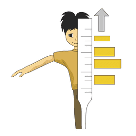 Thyroid temperature body control clipart