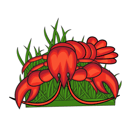 Lobster Red Pumpkin clipart