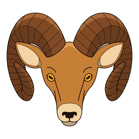 Ram Head clipart
