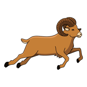 Ram Running clipart