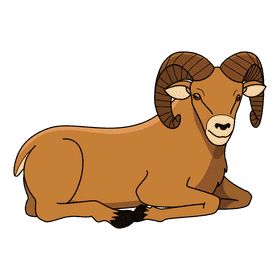 Ram Sitting clipart