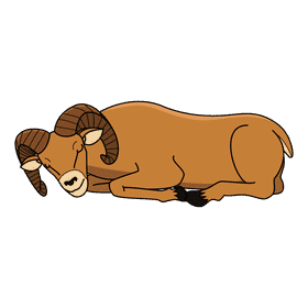 Ram Sleeping clipart