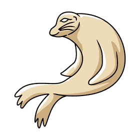 Sealion sitting clipart