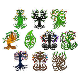 Tree Of Life vector Set vector