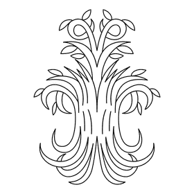 Tree Of Life Green Grass black and white clipart