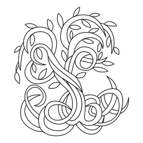 Tree Of Life Root Coil black and white clipart