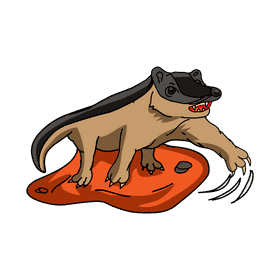 Badger Attack clipart