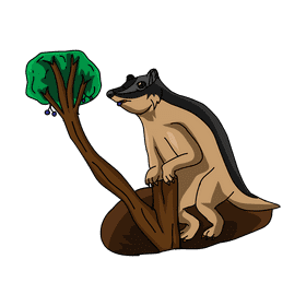 Badger Get Fruit clipart