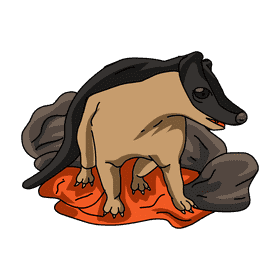 Badger Stay clipart
