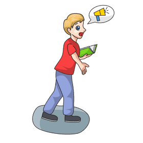 Book Club Loud Reading clipart