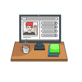 Book Club Virtual clipart