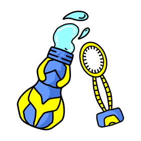 Bubble Wand Bottle clipart