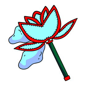 Bubble Wand Rose clipart