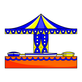 Carousel Boat clipart