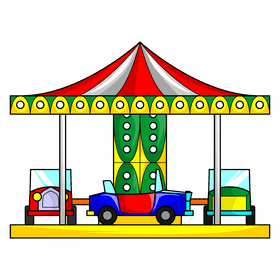 Carousel Cars clipart
