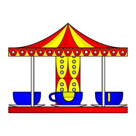 Carousel Tea Cup clipart