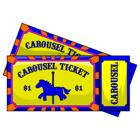 Carousel Ticket clipart