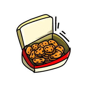 Chicken Nugget Boxed clipart