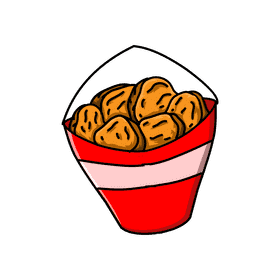Chicken Nugget Fast Food clipart
