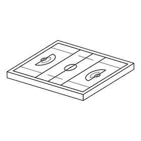 Lacrosse Field black and white clipart