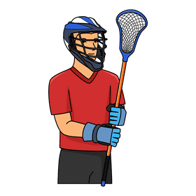 Lacrosse Player Man clipart