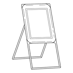 Lacrosse Rebounder black and white clipart