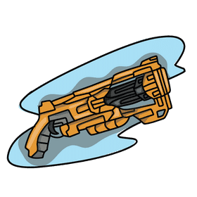 Nerf gun vagabond blaster clipart
