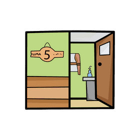 Open door Classroom clipart