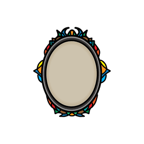 Photo Frame Oval clipart