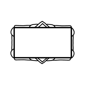 Photo Frame Wide black and white clipart