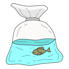 Plastic Bag Water Use clipart