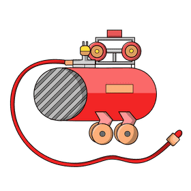 Pressure washer air compressor clipart