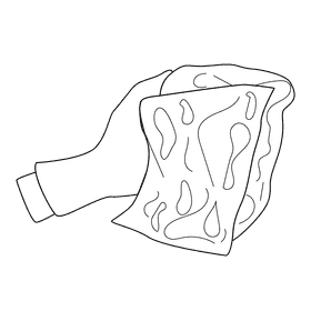 Pressure washer chamois black and white clipart