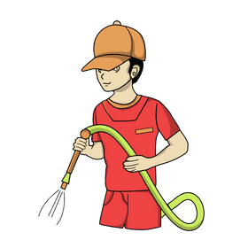 Pressure washer cleaner clipart