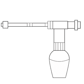Pressure washer foamer attacment black and white clipart