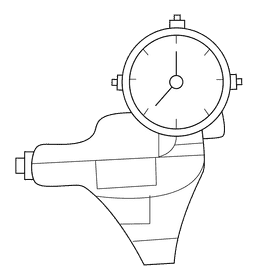 Pressure washer maintanance items black and white clipart