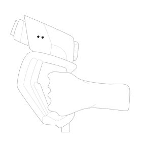 Pressure washer trigger washer black and white clipart