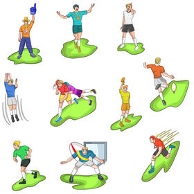 Rugby Set vector