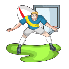 Rugby Defense clipart