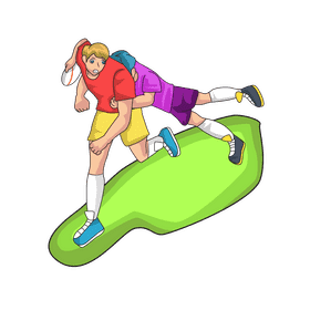 Rugby Tackle clipart