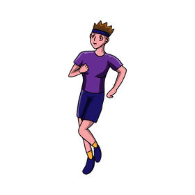 Runner Confident clipart