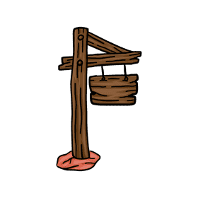 Sign Wood Hanging clipart